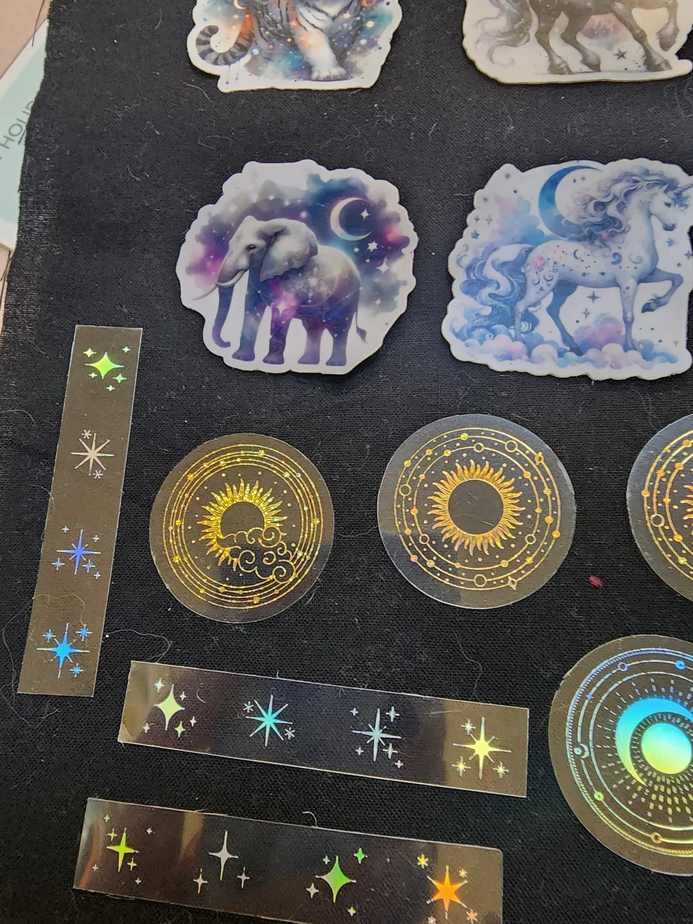 50 Assorted Animal & Celestial Stickers